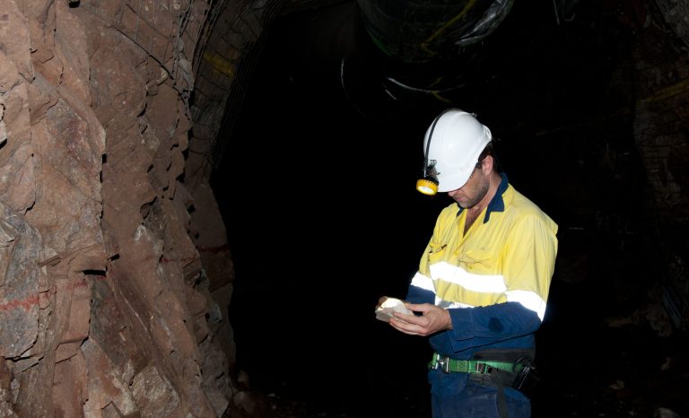 Underground mine geologist