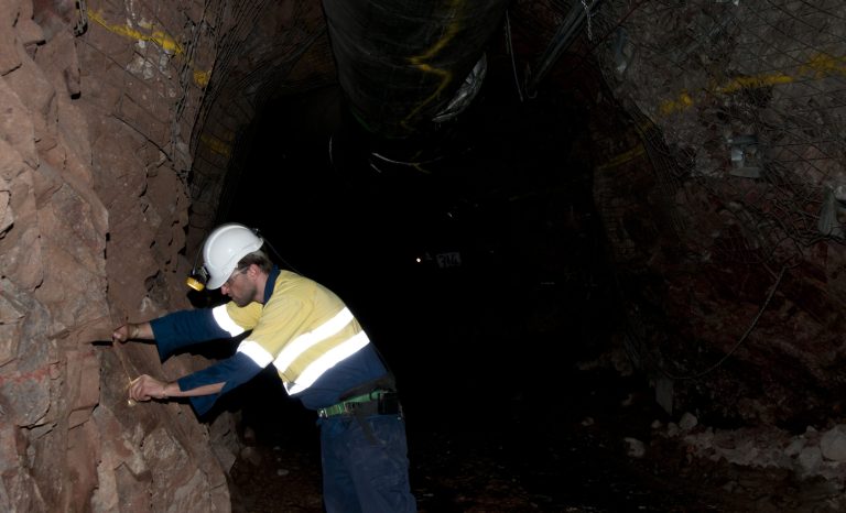 Underground mine geologist